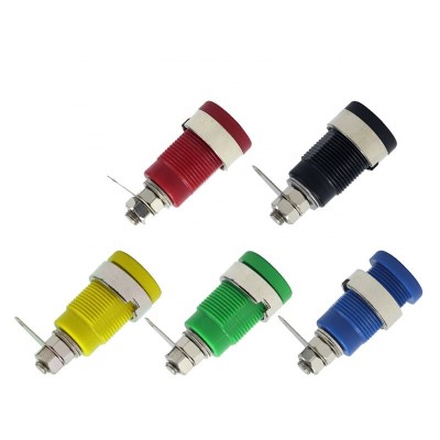 5 Colors 4mm Banana Plug Connectors Socket Audio Banana Socket Jack